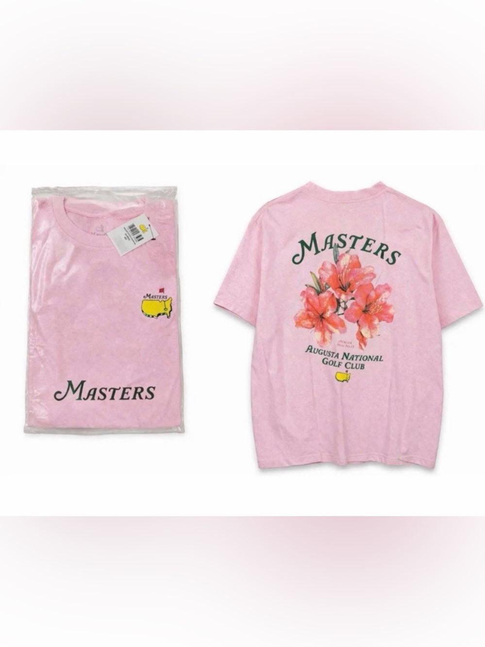 MASTERS 2026 Pink Azalea Tee size S